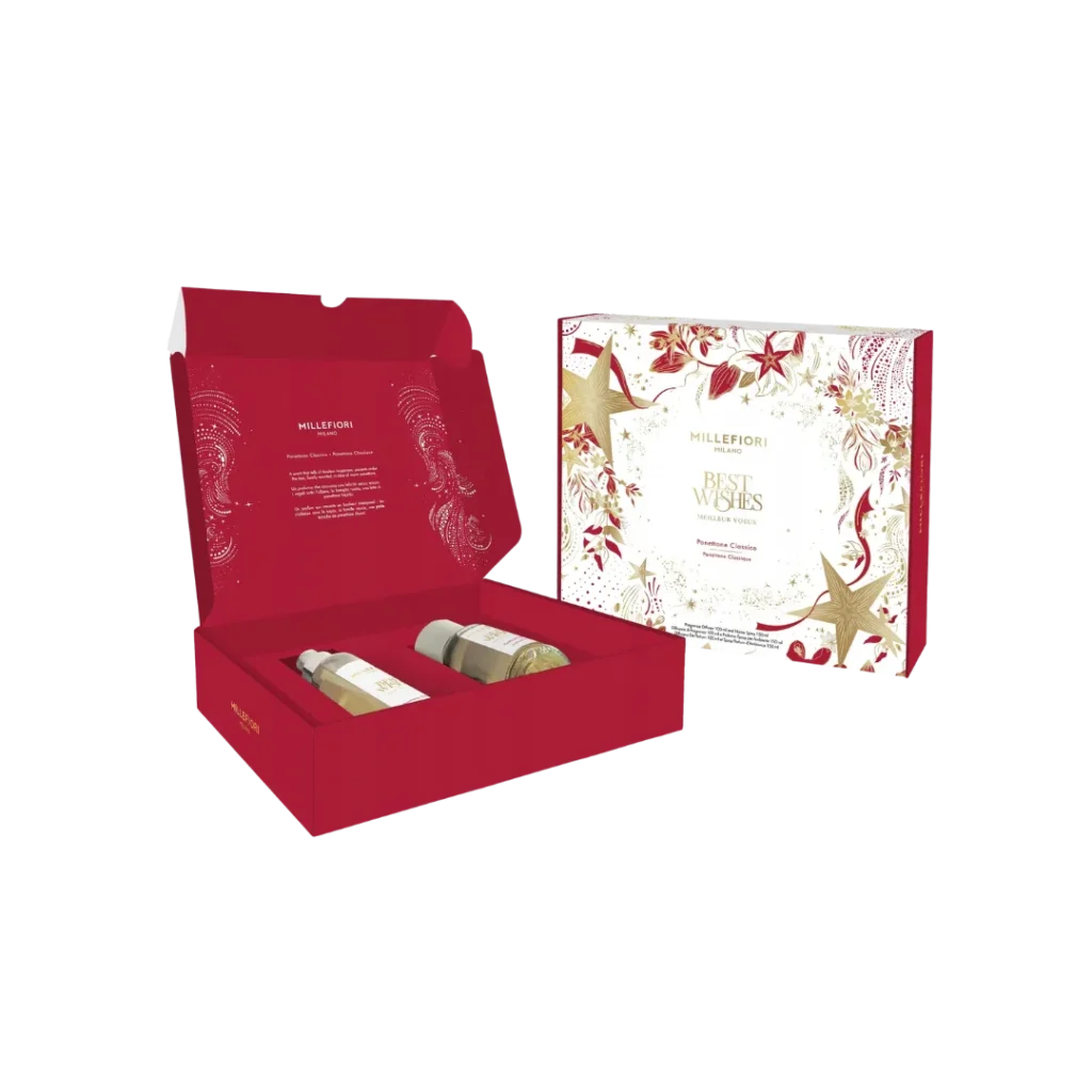 Millefiori Best Wishes Gift Box - Panettone Classico