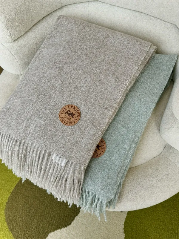 Beige Throw Blanket