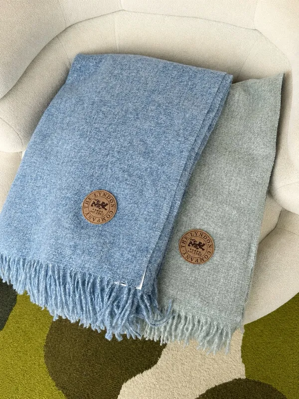 Blue Throw Blanket