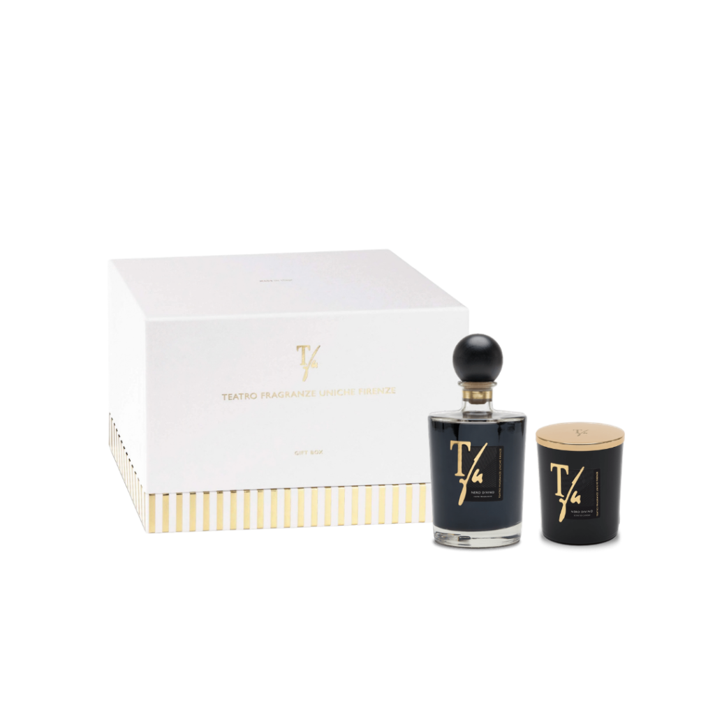 nero divino diffuser candle gift box - Salva Homes
